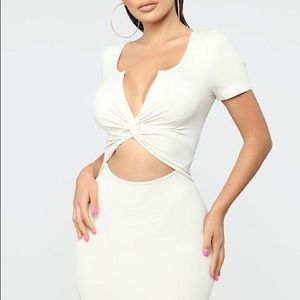 NWT Fashion Nova Ribbed Mini Dress - US Medium